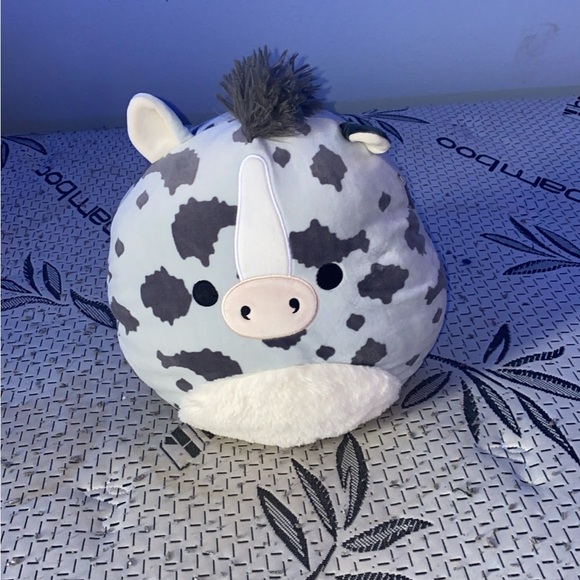 Squishmallow Cow Plush - Gray and White - Picture 1 of 2